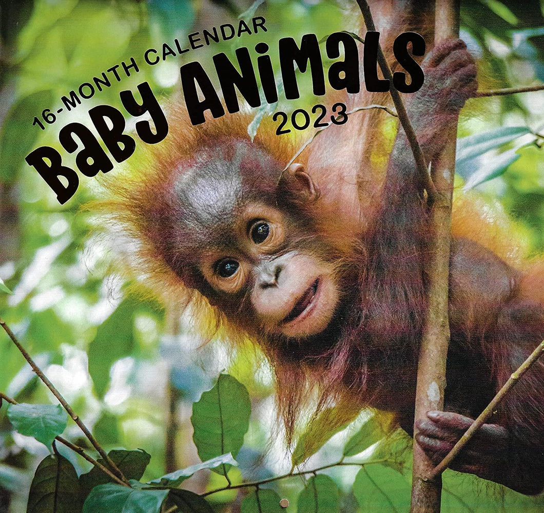 2023 Baby Animals Full Size Wall Calendar for Planning, Scheduling, and Organizing