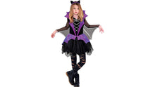 Load image into Gallery viewer, Miss Battiness Vampire Halloween Costume for Girls, Small, with Included Accessories, by Amscan
