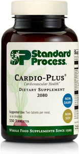 Standard Process Cardio-Plus - Supports Heart Health and Blood Flow with Antioxidant Activity from Vitamin C, Vitamin E, Riboflavin, Niacin, Vitamin B6, Choline, Selenium, and More - 330 Tablets
