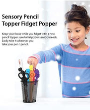 Load image into Gallery viewer, B-THERE Pencil Fidget Topper Toy Pop it Push Bubble (12 Pack)
