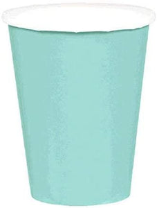 Robin's-Egg Blue Party Paper Cups 9 Oz, 8 Ct.
